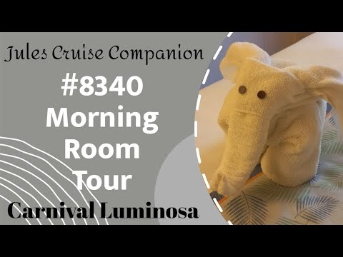 Messy morning stateroom tour of #8340 on Carnival Luminosa @julescruisecompanion Video Thumbnail