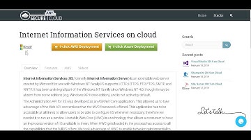 Secured IIS with PHP and IIS on Windows 2016 Deploy on Azure , AWS and Google Cloud Platform.