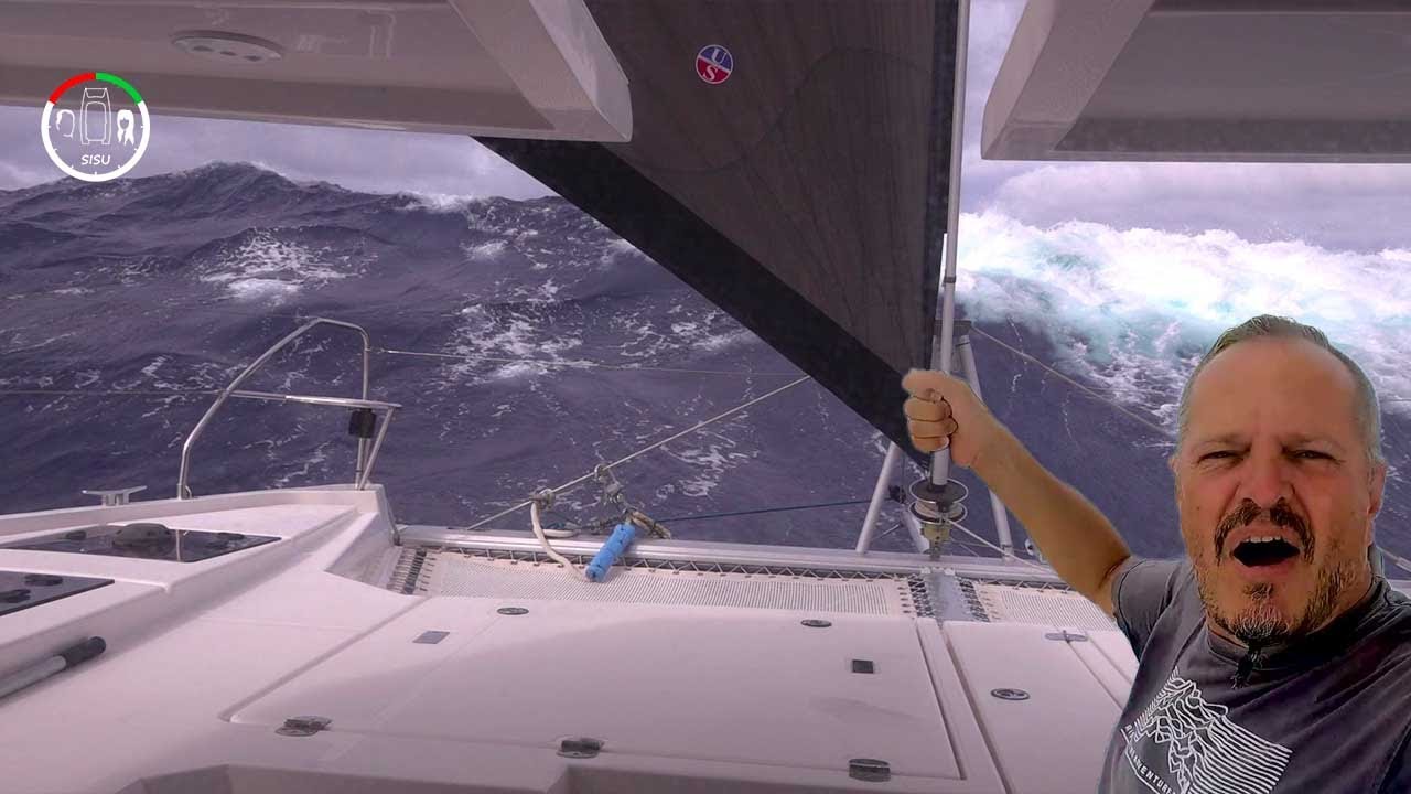 #174 SCARY THINGS you DON’T want TO SEE on PASSAGE to BAHAMAS | Sailing Sisu Leopard 45 Catamaran