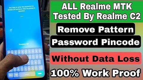 ALL Realme MTK C2 C11 C12 C25 3i 6i C3 Unlock Pattern & Password Without Data Loss Via Pandora Box