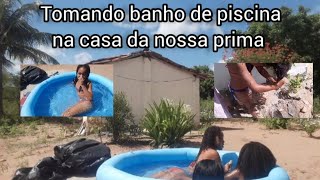 Tomando Banho De Piscina Na Casa Da Nossa Prima Mécia