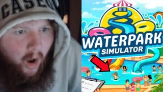 Caseoh What Are You Doing!.  (Waterpark Sim Episode 1)