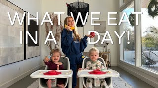 WHAT WE EAT IN A DAY! | Mom of twins