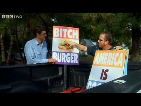 Louis Theroux at Westboro Baptist Church protest - America's Most Hated Family in Crisis - BBC Two