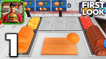 Burger Simulator! - Walkthrough Gameplay Part 1 - Tutorial / Day 1-5 (iOS, Android)