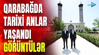 Azərbaycan və Qırğızıstan prezidentləri Qarabağda: azad ərazilərdə tarixi anlar