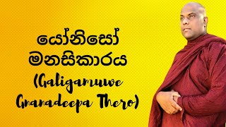 යෝනිසෝ මනසිකාරය (Galigamuwe Gnanadeepa Thero)