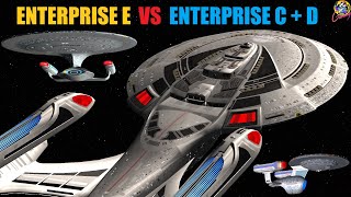 Time Battle - USS Enterprise C & D VS USS Enterprise E - Both Ways - Star Trek Starship Battles