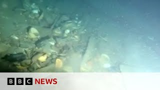 Shipwreck artefacts recovered off the coast of UK | BBC News