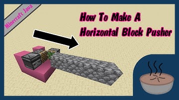 How To Make A Horizontal Block Pusher Using Redstone! [1.12-1.16]