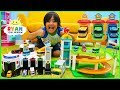 Tayo the little bus parking garage toys cars for kids