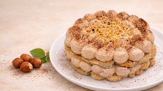 Prăjitură cu pișcoturi și Nutella fără coacere – Desert rapid și super cremos