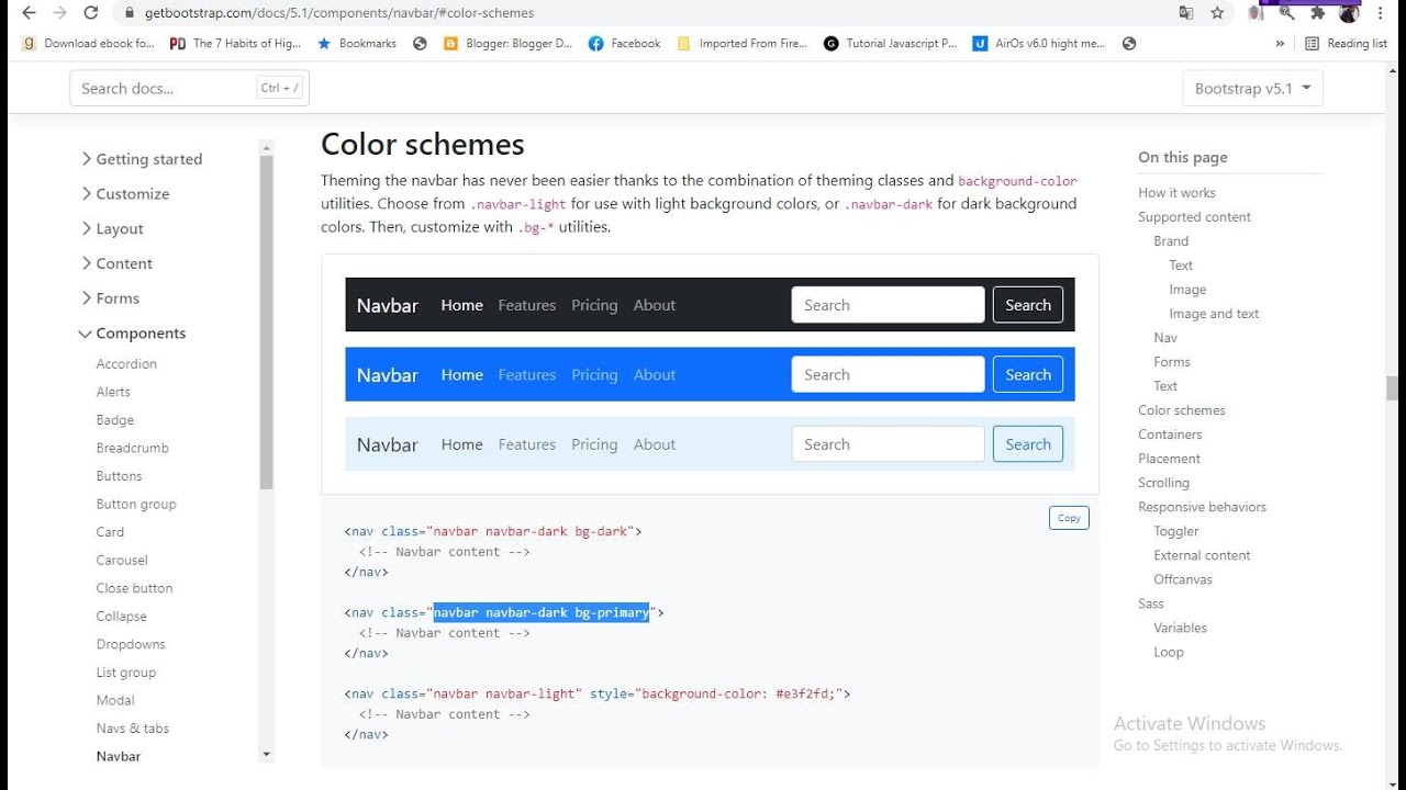 bootstrap tutorial 2 : membuat navbar bootstrap - YouTube