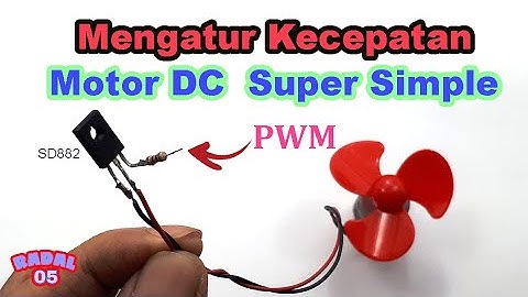 Cara membuat Dimmer mengatur kecepatan motor DC  Modul PWM dual mode