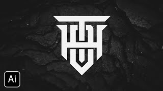 Tutorial Monogram Logo Design Using Grid in Adobe Illustrator.
