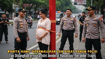 Viral! Wanita Hamil Dipermalukan Dan Diikat Oknum Polisi, Ternyata Istri Jenderal Kopassus