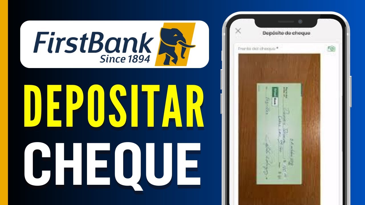 Cómo depositar un cheque por teléfono en First Bank