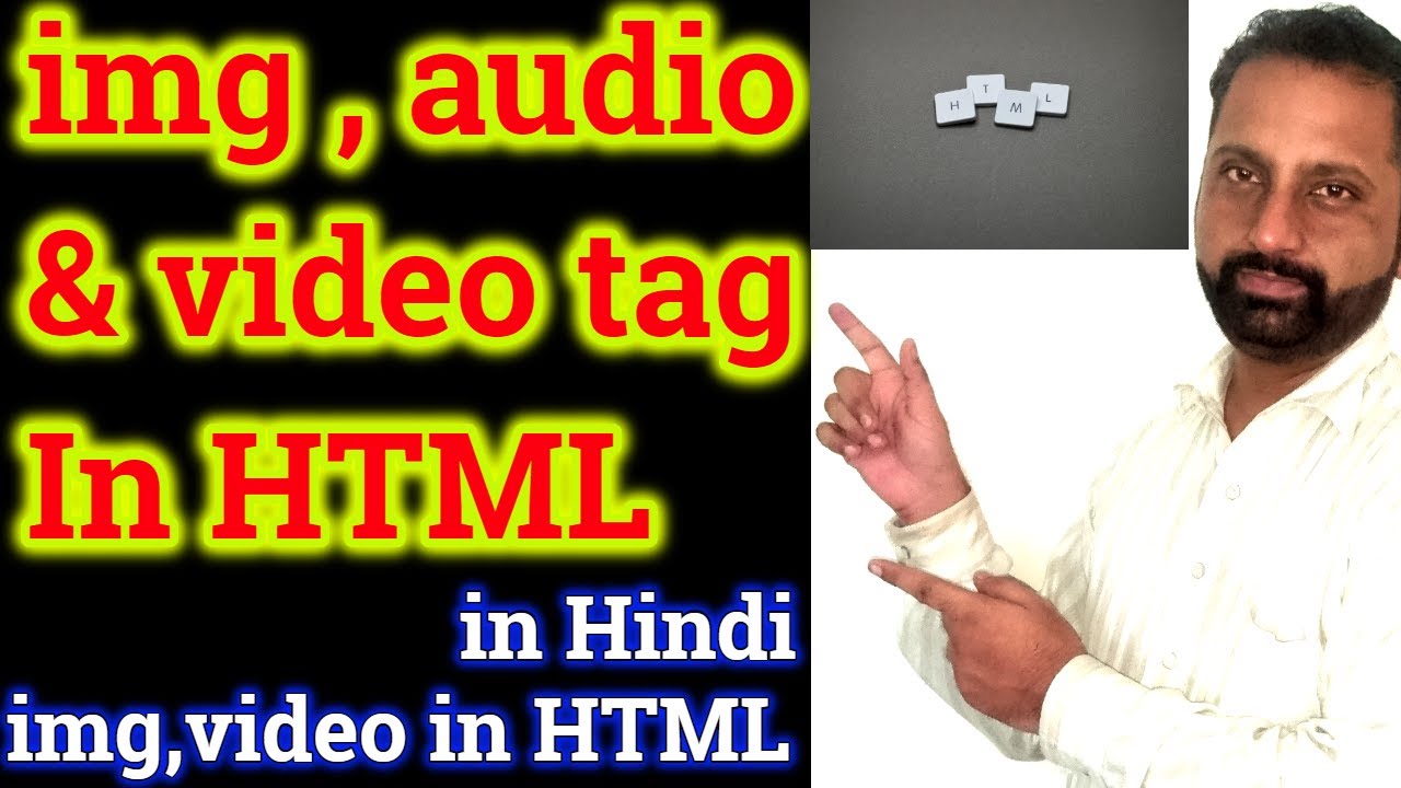 HTML Image , Audio & video Tags | HTML Video Tutorial | Html img tag ...