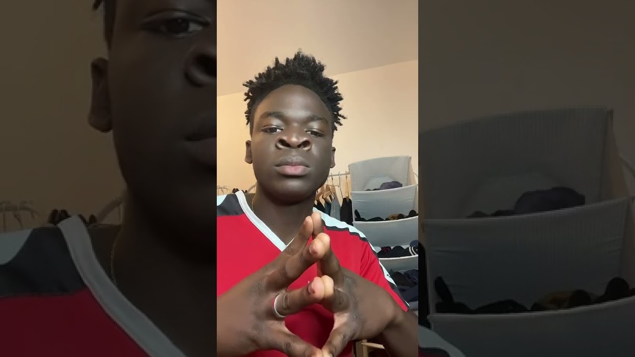 When he has a big nose 