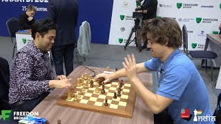 What did Magnus Carlsen tell Hikaru Nakamura after their game + Special Footage