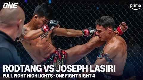 ONE Fight Night 4 | Rodtang vs Joseph Lasiri Full Fight Highlights | Prime Video