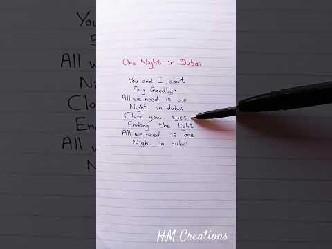 One Night  in Dubai 🌙🤑~ Arash ft Helena #lyrics #onenightindubai #songlyrics #shorts #viral #trend