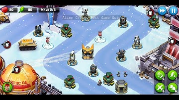 Alien Creeps TD Level 22 Zulu Station 3 stars Without Extra Hero