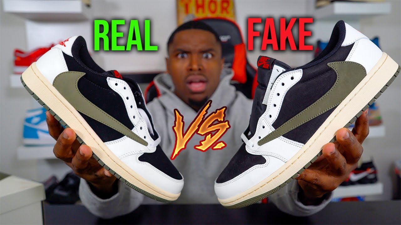 ✓REAL VS FAKE❌ The Jordan 1 Low Travis Scott Olive is one of the