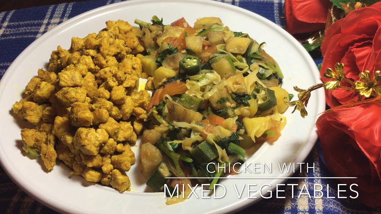 Chicken With Mixed Vegetable By Learn Cook And Enjoy To Eat,Weight