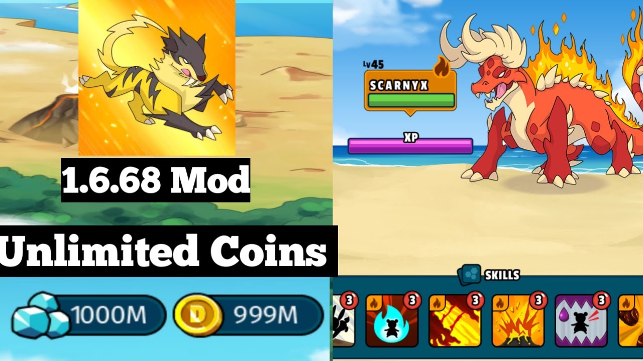 Dynamons world 1.6.68 mod | Dynamons world new gameplay