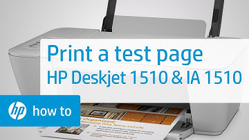 Printing a Test Page | HP Deskjet 1510 & Deskjet Ink Advantage 1510 | HP