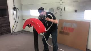 Turbine sprayer for DIY with Automotive Paint. Harbor Freight item #44677