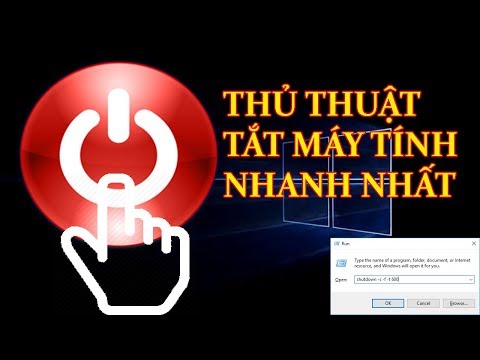 THỦ THUẬT TẮT MÁY TÍNH NHANH NHẤT & HẸN GIỜ TỰ ĐỘNG TẮT