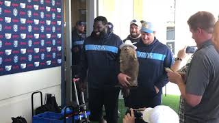 Titans Taylor Lewan goes Dukes of Hazard at contract Press Conference
