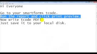 SAP ABAP Tutorial: How to create PDF from Smartforms. | (T-Code PDF!)