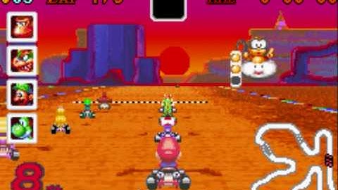 Mario Kart Super Circuit GBA Gameplay