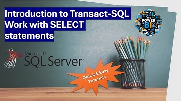 Intro to T-SQL Part 01: SELECT Statements for Data Queries! 🖥️ #powerbi #sql #tsql