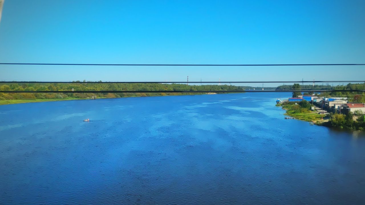 От о.п. Волхов-Пристань до станции Кириши из окна электропоезда ЭТ2М-061 #изокнапоезда