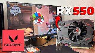 RODANDO VALORANT a 400 FPS na RX 550 em 2026