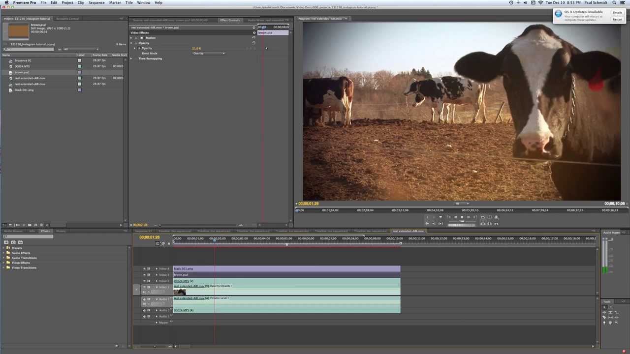 FREE instagram / vintage look on video