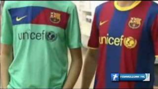 These are what appears to be the new fc barcelona home and away strip
produced by nike for 2010/11 season, which will available here. shi...