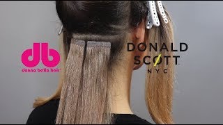 How to Consult Clients & Install Tape-In Hair Extensions | Donna Bella 100% Remy Extensions