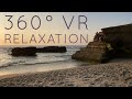 360° VR BEACH La Jolla Beach Sunset Relaxation [10 Mins]
