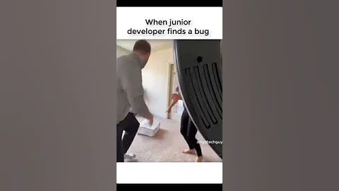 When Junior Developer Finds a Bug 😂 #developermemes #bugs #funny #comedy #tester #Programmingmemes