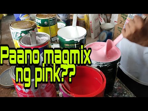 Paano mag timpla ng pink | How to mix color pink paint?