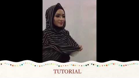 Tutorial Instant Printed Turkish Pashmina