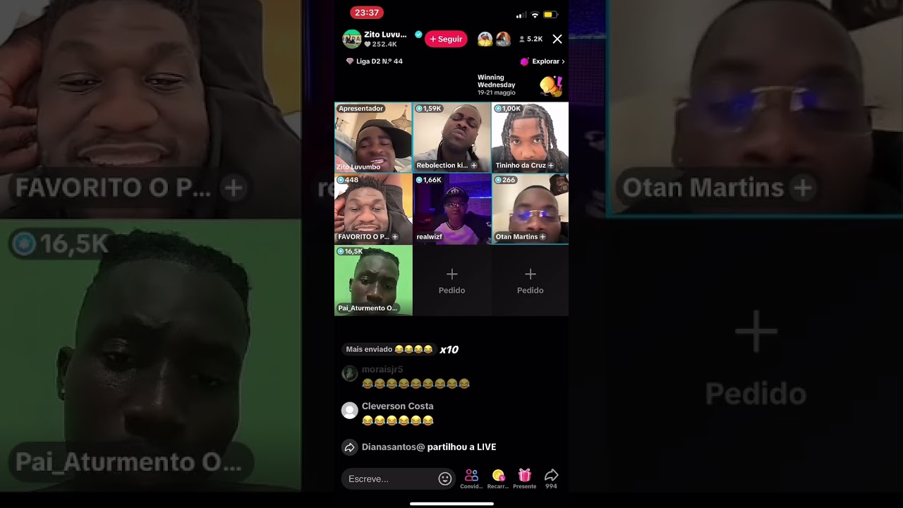 OTAN ENTRA EM CHOQUE COM PAI ATURMENTO EM LIVE