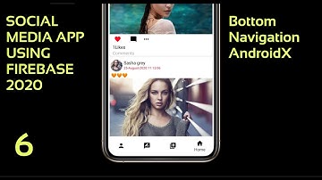 bottom navigation android studio 2020 | Social Media app Using Firebase 2020