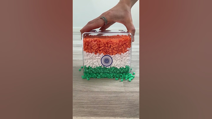 I Made the Flag of India With Beads! #shorts #reverse