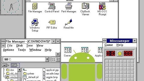 Installing Windows 3.1 on Android (Old Video)